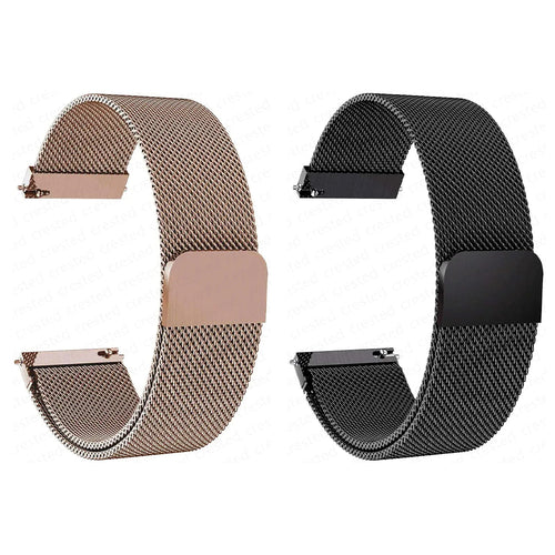 1x Black & 1 Rose Gold Milanese Loop