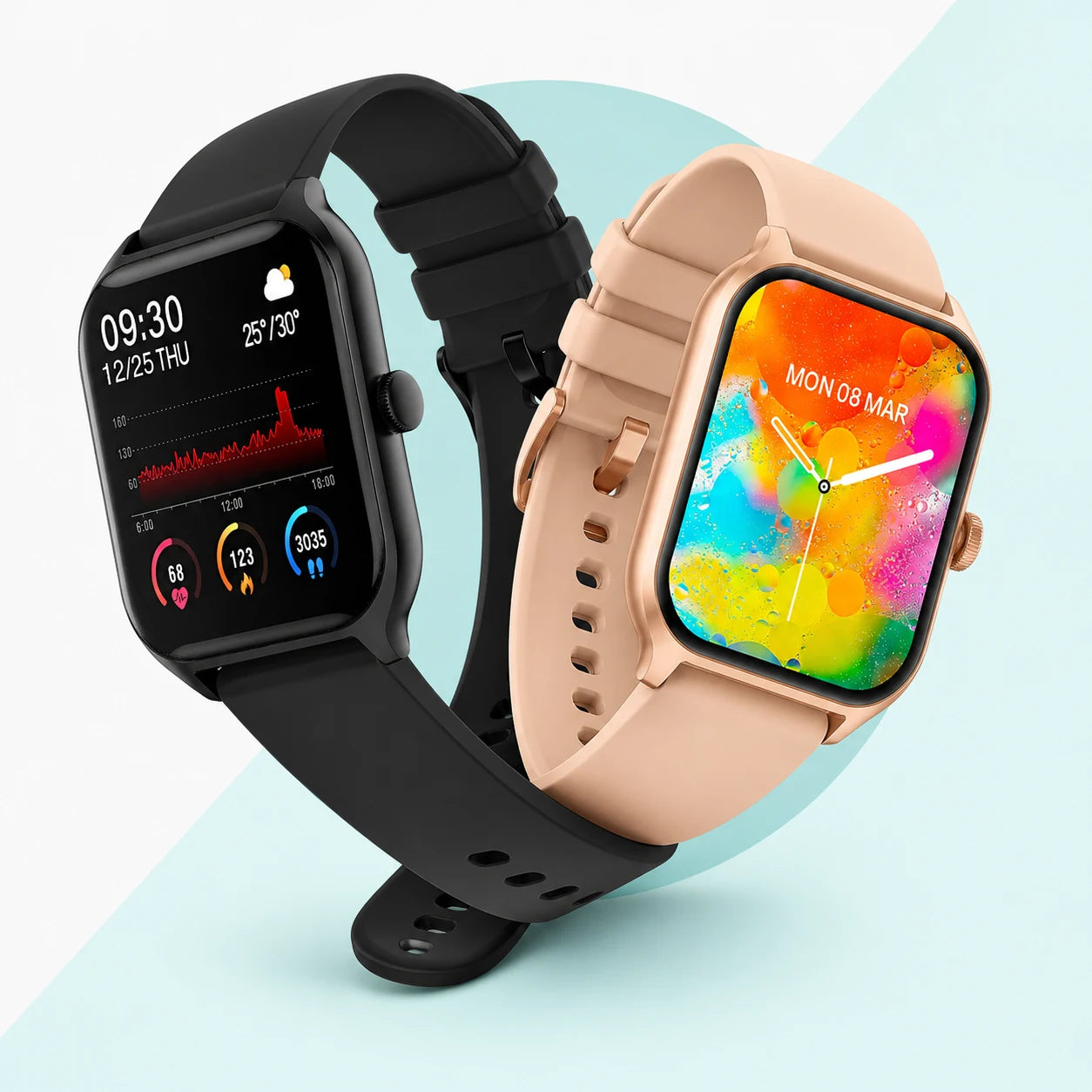 Two HealthWatches side by side