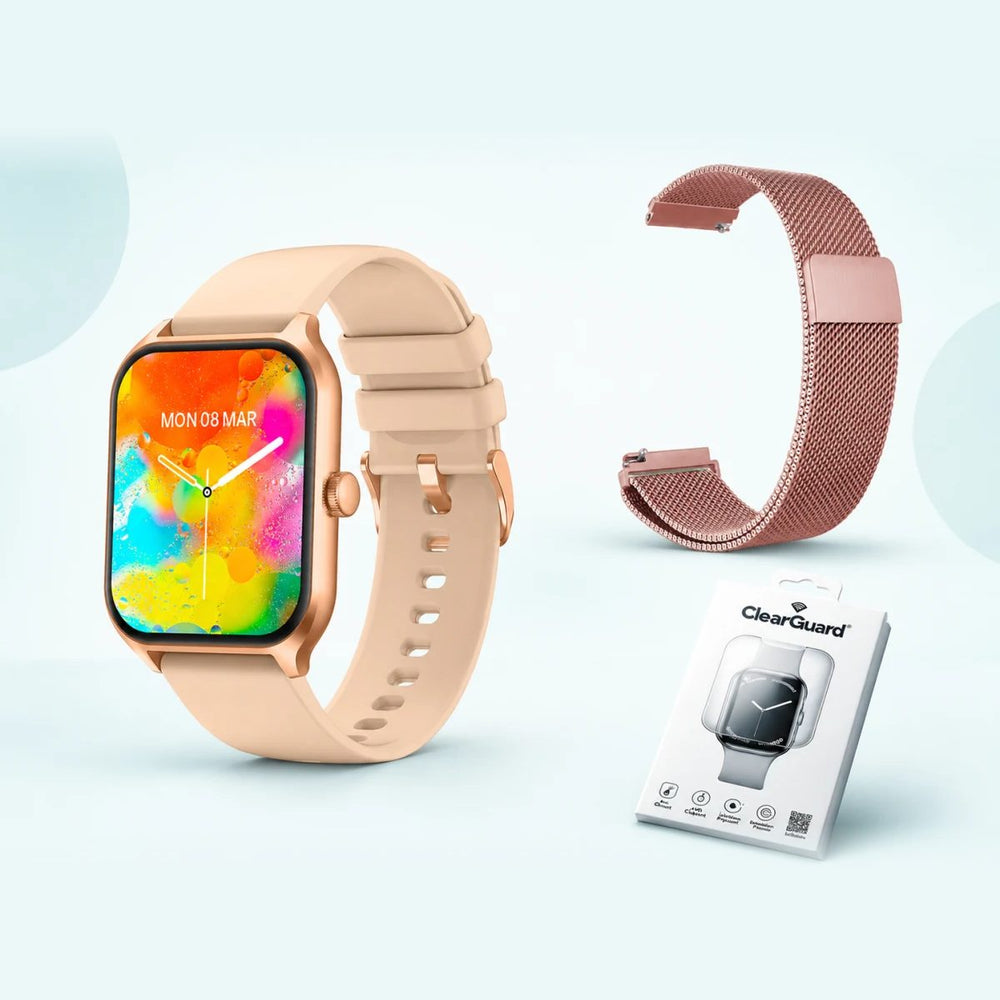 HealthWatch, Milanese loop and screen protector two-pack